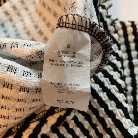 Black & White Stripe blouse - Picture 8 of 9